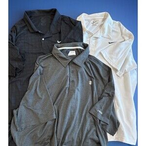 BIG & TALL Resellers Bundle OF 3 Polo Shirts Nike Dri-Fit Izod Golf GUC